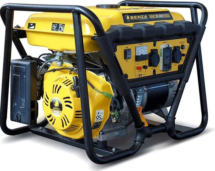 Генератор BENZA Bancada BX6000 AVR 6.0 kW 230V Бензин, однофазний, ручний стартер