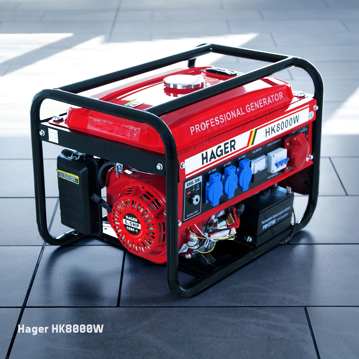 Бензиновий генератор Hager HK8000W