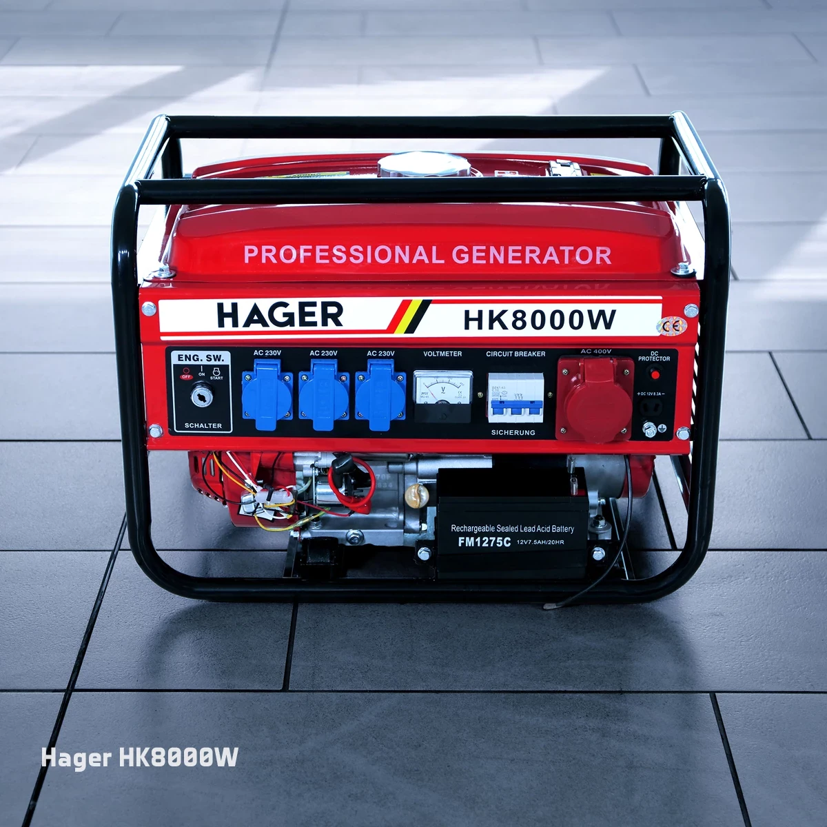 Бензиновий генератор Hager HK8000W
